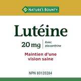 Nature's Bounty Lutein Pills, Eye Health Supplements and Vitamins, Support Vision Health, 20 mg, 60 Softgels