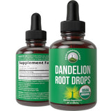 Dandelion Root Extract. USDA Organic Vegan Herbal Liquid Tincture Dandelions Supplement For Women and Men. Leaf Tonic For Immune, Liver, Gut Health. Zero Sugar, Gluten Free Supplements Not Capsules