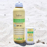 Babo Botanicals Sheer Zinc Continuous Sunscreen Spray SPF30 - Natural Zinc Oxide - Extra Sensitive Skin - Water Resistant - Vegan - Fragrance-Free - Air-Powered Spray - For all ages - 2-Pack