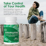 Immune Health Basics Ultra Strength Immunity - Clinically Proven Immune Support - Wellmune Highly Purified Beta Glucan - Gluten-Free, Non-allergenic, Non-GMO and Vegan Capsules - 60 Capsules, 500 mg