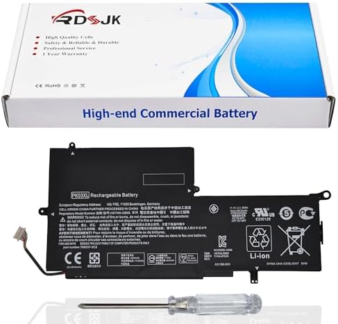PK03XL Laptop Battery for HP Spectre X360 13-4000 13-4001DX 13-4002DX 13-4003DX 13-4005DX 13-4100DX 13-4101DX 13-4102DX 13-4103DX 13-4110DX 13-4116DX 13-4193DX 13-4125NR 13-Y023CL 13-Y073NR 11.4V 56Wh