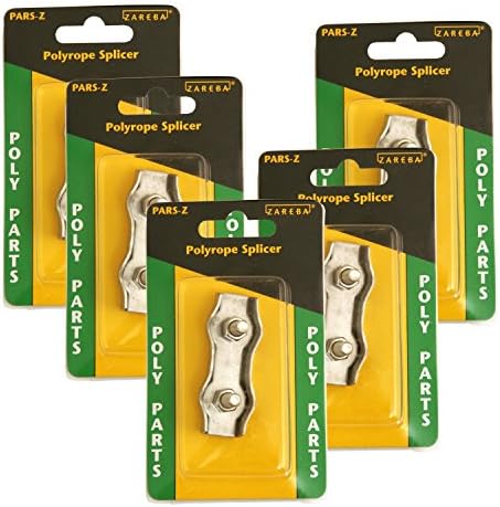 Safer Brand Zareba PARS-Z Poly Rope Connector, Silver, 5 Pack