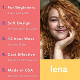 Lena Menstrual Cup - Reusable, Soft Silicone, Light & Heavy Flow, Beginner Use - Ideal Alternative to Tampons, Pads, Period Underwear - Period Solution - Regular Capacity - Gray