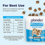 Glandex Anal Gland Soft Chew Treats with Pumpkin for Dogs Digestive Enzymes, Probiotics Fiber Supplement for Dogs Boot The Scoot (Peanut Butter Chews, 30ct)