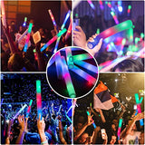 SHQDD46 PCS Foam Glow Sticks with 3 Modes Colorful Flashing, Glow Sticks Party Pack, Glow in Dark Party Supplies, foam Glow Sticks Bulk for Wedding, Raves, Concert,Halloween Party, 4th of July Party