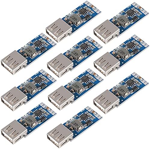 10PCS DC-DC Converter 9V 12V 24V to 5V 3A USB Step-Down Voltage Regulator Output Buck Module Phone Charger Car Power Supply Module
