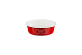 Le Creuset Enamel on Steel Medium Dog Bowl, 4 Cups, Red