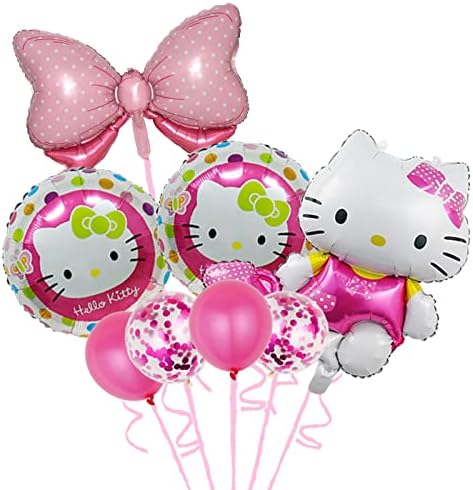 8Pcs Cute Anime Party Decoration Balloons,Aluminum Film Material Double Sided Balloons,Anime Theme Party Supplies,Kawaii Birthday Party Ballons (HE-02)