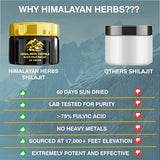 Shilajit Pure Himalayan Organic Herbs I 100% Sundried Gold Grade Shilajit Resin for Men & Women with Fulvic Acid & 85+ Trace Minerals, 30g