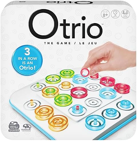 Spin Master Games, Otrio Strategy-Based Board Game, Classic Game, Kids Games, Family Game Night for Ages 8+