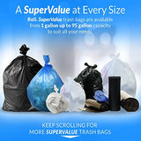 Reli. SuperValue 16-25 Gallon Trash Bags | 500 Count Bulk | Black Multi-Use Garbage Bags