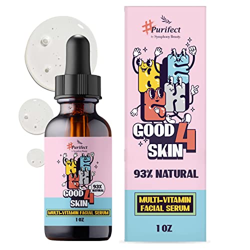 Purifect Good 4 Skin Multi-Vitamin Facial Serum with Vitamin E, B, C and K, Gently Protects and Repairs Young Skin, Moisturising and Plumping, Suitable For All Skin Types 30ml