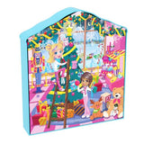 Polly Pocket Dolls Advent Calendar, Gingerbread House Playset with 24 Surprises, Dollhouse Furniture, Toy Car & Holiday Accessories