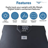 My Weigh Xl-700 Talking Bathroom Scale 700 Lb 320kg