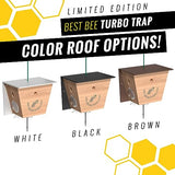 Carpenter Bee Traps for Outside - Carpenter Bee Trap, Turbo Trap 2.0 W/Bee Vault Wood Bee Traps - Carpenter Bee Traps for Outdoors Hanging - Bee Catchers for Outside (White, 2 Pack)