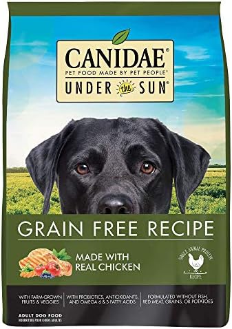 CANIDAE, Under The Sun, Grain Free Recipe Made with Real Chicken Dog Dry 40 lbs.