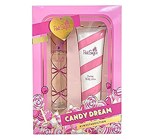 Pink Sugar Eau de Toilette Perfume for Women, Floral + Fruity Scent, Notes of Raspberry, Cotton Candy, and Vanilla, Sweet and Sensual Fragrance