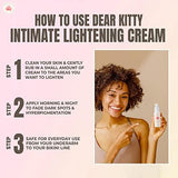 Intimate Area Skin Lightening Cream for Private Areas – Dark Spot Corrector w/Niacinamide & Arbutin - Dark Spot Remover for All Skin Types - Intimate Skin Care Serum 1oz