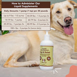 Healthy Joints, Skin and Coat Bundle for Dogs, Includes (1) 16 oz Bottle Natural Dog Company Skin and Coat Oil, (1) 16 oz Bottle Liquid Glucosamine, Food Topper, Dog's Fish Oil Supplement