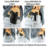 DMAIP Concealed Carry Holster Metal Clip IWB OWB Holster Waistband Airsoft Pistol Handguns Holster for Right Left Hand Draw