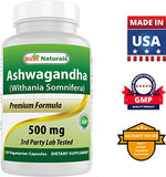Best Naturals Ashwagandha Extract 500 Mg 120 Capsules (Pack of 2)