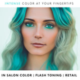 Watercolors Intense Color Depositing Shampoo, Semi Permanent Hair Color 8.5 oz - TEAL