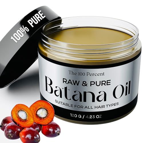 Pure and Raw Batana Oil for Hair Growth Dr Sebi Organic Sourced from Honduras 4.2 OZ / 120g - Cold Pressed - 100% Pure - Hair Growth Oil - Hair Oil for Hair Growth - Botana Oil