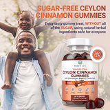 Ceylon Cinnamon Gummies – 2000 mg Per Serving, Vegan & Gluten-Free (60 Chews)