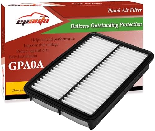 EPAuto GPA0A (PE07-13-3A0A) Replacement for Mazda Rigid Panel Engine Air Filter for SkyActiv Mazda 3 (2013-2018), Mazda 6 (2014-2021), CX-5 2.5L (2013-2024)