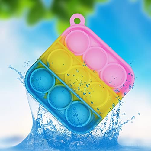120 Pcs Mini Pop Bubble Fidget Toys for Party Favors, Small Silicone Pop Keychain Bulk for ClassroomC Prizes,Goodie Bag Stuffers Christmas Valentine Gifts for Kid Student