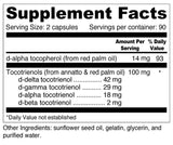 Wellness Resources Daily Super E - Superior Full Spectrum Tocotrienols - High in Gamma, Delta, and Alpha (180 Capsules)