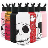 Simple Modern Disney Nightmare Before Christmas Water Bottle with Straw Lid Insulated Stainless Steel Metal Thermos | Gifts for Women Men Reusable Leak Proof Flask | Summit Collection | 32oz