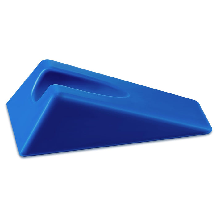 Suzile Mobilization Wedge 7.9 x 4.1 x 2 Inch Triangle Therapy Wedge Non Slip Silicone Wedge Pillow Sturdy Support for Relieve Spinal Pain Rehabilitation Tool(Blue)