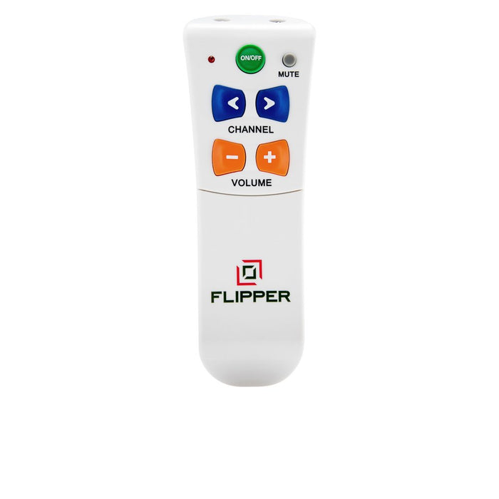 Flipper Big Button Universal TV Remote - Seniors, Dementia - Works IR Infarred TV & Cable Set Top Boxes (STBs), Like Xfinity, Spectrum, DirecTV, Dish - Favorite Channels - [Does not Work Streaming]