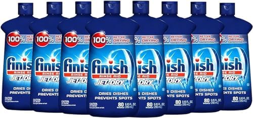 Finish Jet-Dry Rinse Aid, Dishwasher Rinse Agent & Drying Agent 8.45 oz ( pack of 8)