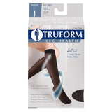 Truform Sheer Compression Stockings, 15-20 mmHg, Women's Knee High Length, 20 Denier, Black, 2X-Large