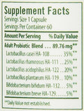 Flora Adult Blend Probiotic Capsules 60 Count - 17 billion CFU - Vegetarian, Gluten Free - For Adults Age 19-54 (Udo’s Choice)