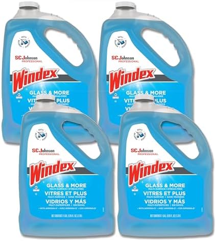 Windex® Glass & Multi-Surface Cleaner, 128 Oz Bottle, Case Of 4