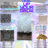 6 Pound Mushroom Grow Bag - All in One Mushroom Grow Kit in A Bag - Sterilized Grain Spawn and Bulk Substrate - Injector Port - Grow The Mushrooms in The Bag