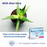 Luv Biotics Cherry Lozenges with Oral Probiotics, Xylitol & Aloe Vera - Pack of 30 lozenges