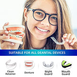 Retainer & Denture Cleaner Tablets - 4 Months Supply (120 pcs) Dental Retainers for Aligner - Mouth & Night Guards - False Teeth Whitening - Removes Odor & Plaque (120 Pcs)