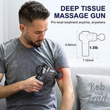 BOB AND BRAD C2 Massage Gun, Deep Tissue Percussion Massager Gun, Muscle Massager with 5 Speeds and 5 Heads, Electric Back Massagers for Professional Athletes Home Gym, FSA and HSA Eligible