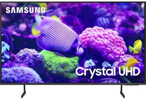 SAMSUNG 43-Inch Class Crystal UHD 4K DU7200 Series HDR Smart TV w/Object Tracking Sound Lite, PurColor, Motion Xcelerator, Mega Contrast, Q-Symphony (UN43DU7200, 2024 Model)