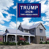 Trump 2024 Flag Double Sided 2x3 Outdoor Take America Back -Trump Flags Banner Heavy Duty Durable Polyester 3 Ply with Brass Grommets for Indoor Outdoor