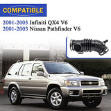 Air Cleaner Intake Hose Tube with Clamps for 2001-2003 Infiniti QX4 2001-2003 Nissan Pathfinder V6 3.5L 16576-4W00A