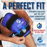 Fittest Pro Knee Ice Pack Wrap for Pain Relief, Reusable Hot and Cold Therapy Wrap for Swelling, Recovery, and Therapy for Arthritis, Meniscus Tear and ACL