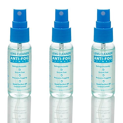 Anti Fog Spray Eyeglass Lens Cleaner, Long Lasting Defogger for Glasses, Goggles, Ski Masks Mirrors and Windows (3 Pack)