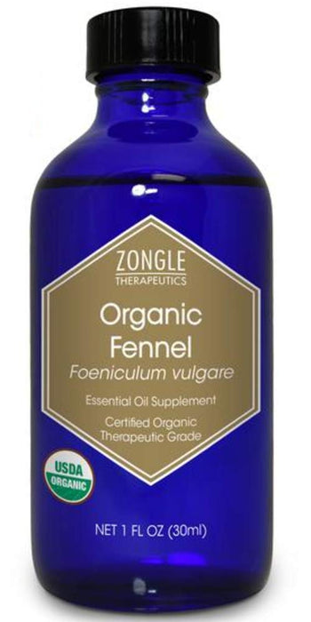 Organic Fennel Essential Oil by Zongle – 100% Pure Natural, Therapeutic & Food Grade for Drops, Digestion, Aromatherapy, Topical & Oral Use – 1 OZ