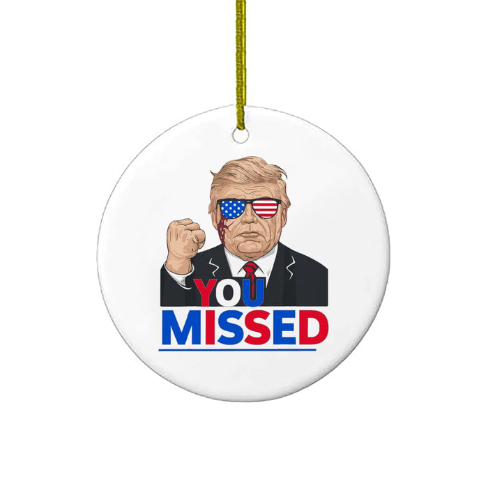 Trump Ceramic Christmas Tree Ornament | You Missed 2